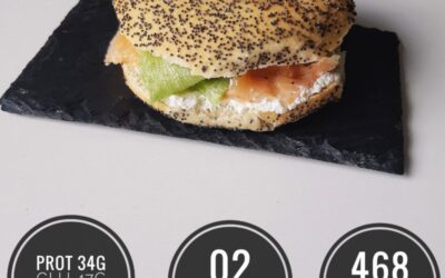 Bagel saumon ricotta