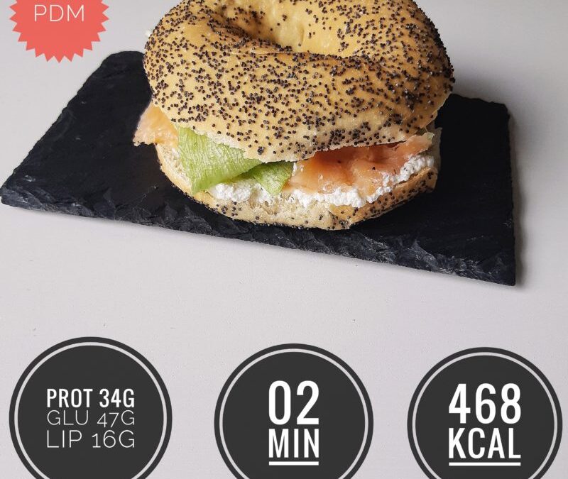 Bagel saumon ricotta