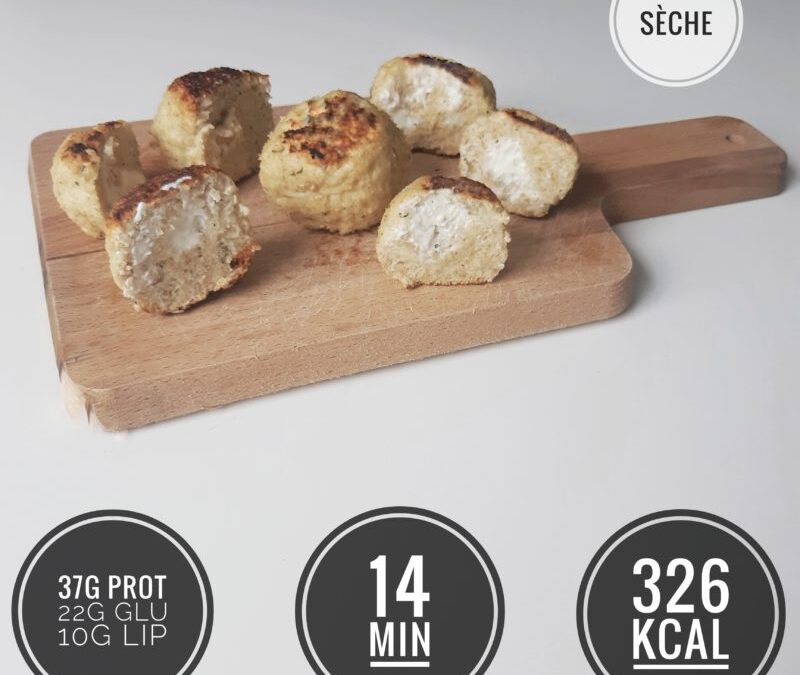Boulettes de poulet au fromage healthy