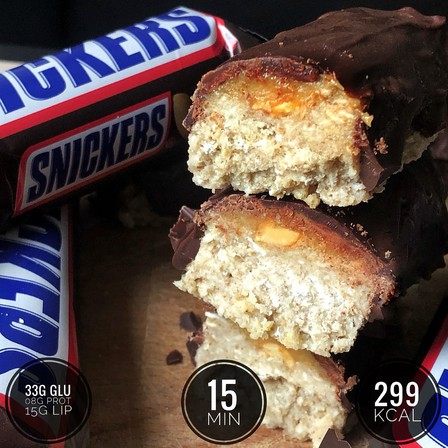 Snickers healthy sans dattes