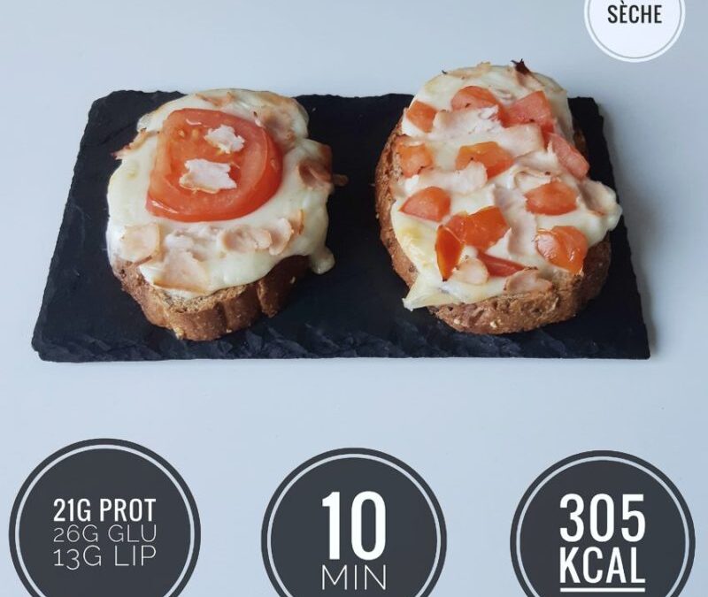Toast tomate mozzarella healthy