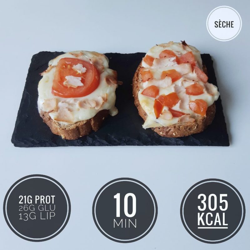 toasts tomate mozzarella healthy