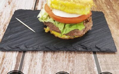 Omelette burger