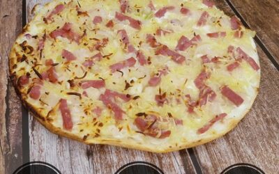 Tarte flambée allégée et rapide
