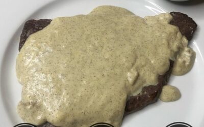 Bavette et sauce au poivre healthy
