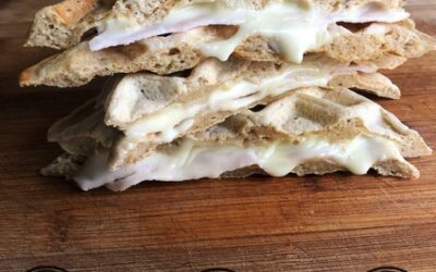 Gaufre light façon croque-monsieur