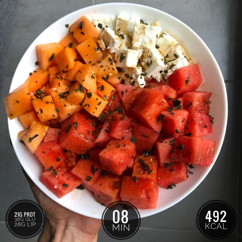 salade-à-la-pastèque-et-au-melon