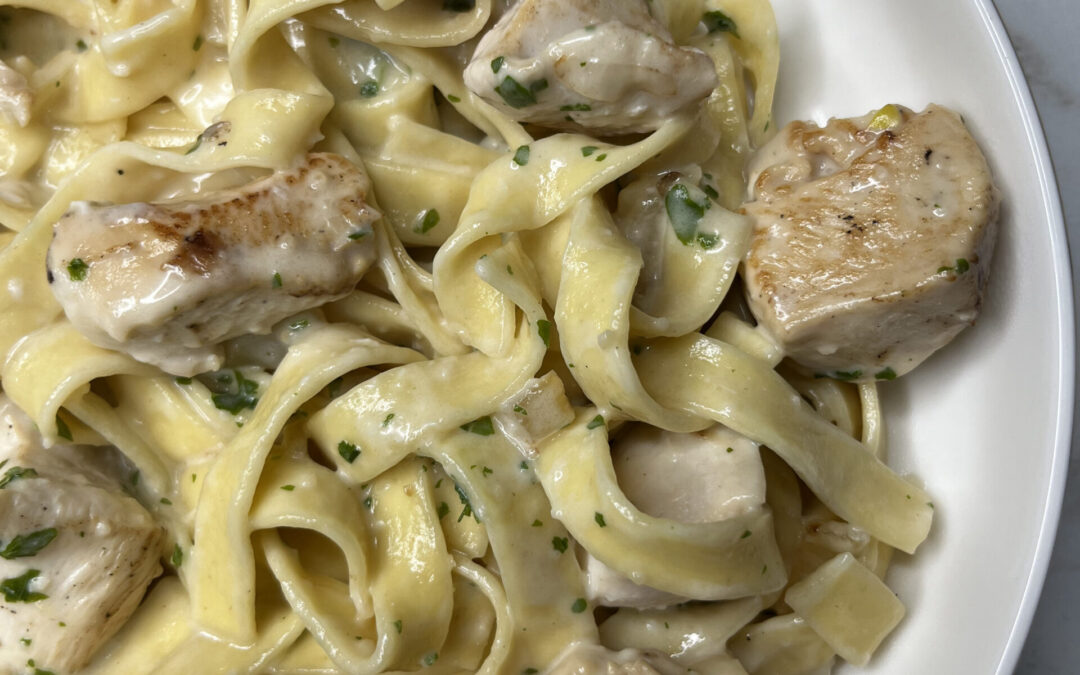 Tagliatelles alfredo au poulet