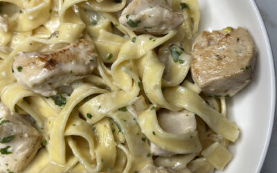 Tagliatelles alfredo au poulet